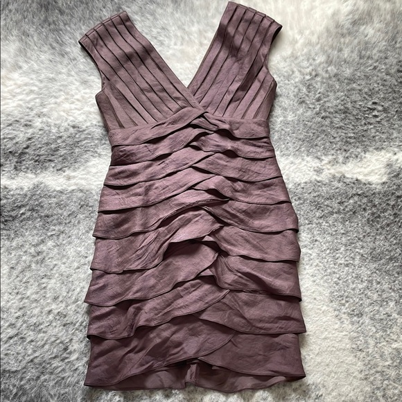 Adrianna Papell Mauve Sleeveless Dress - Picture 2 of 14